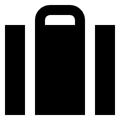 Baggage Icon from Sharp Solid Set