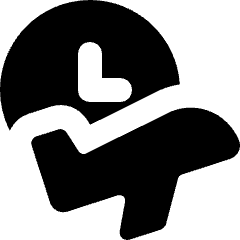 Departure Time Icon from Micro Solid Set