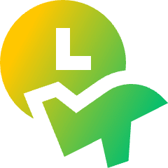 Departure Time Icon from Sharp Gradient Set