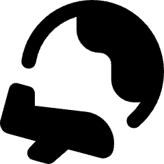 Earth Airplane Icon from Core Remix Set