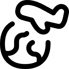 Earth Airplane Icon from Flex Line Set