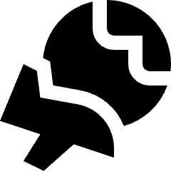 Earth Airplane Icon from Sharp Solid Set