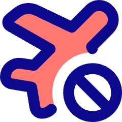 No Flight Airport 1 Icon from Core Pop Set