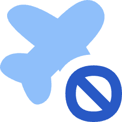 No Flight Airport 1 Icon from Flex Flat Set