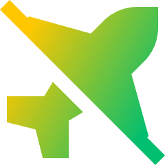 No Flight Airport 2 Icon from Sharp Gradient Set