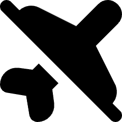 No Flight Airport 2 Icon from Core Solid Set