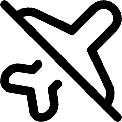 No Flight Airport 2 Icon from Core Line Set