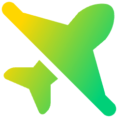 No Flight Airport 2 Icon from Plump Gradient Set