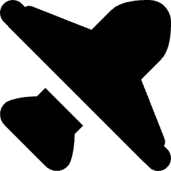 No Flight Airport Icon from Micro Solid Set