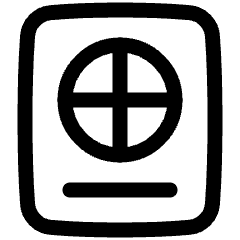 Passport Icon from Plump Line Set