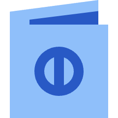 Passport Icon from Sharp Flat Set