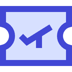 Plane Boarding Pass Icon from Sharp Duo Set