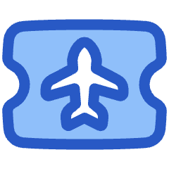 Plane Boarding Pass Icon from Plump Duo Set