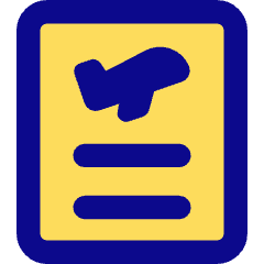 Plane Flight Board Icon from Core Pop Set