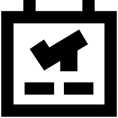 Plane Flight Board Icon from Sharp Remix Set