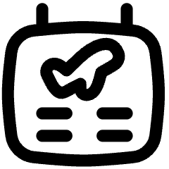 Plane Flight Board Icon from Flex Line Set