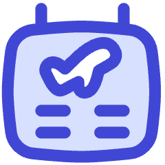 Plane Flight Board Icon from Flex Duo Set
