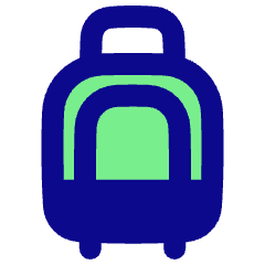 Suitcase Rolling Icon from Plump Pop Set
