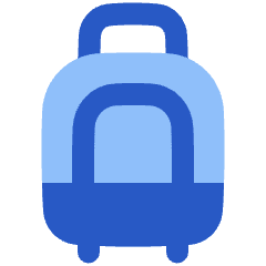 Suitcase Rolling Icon from Plump Flat Set