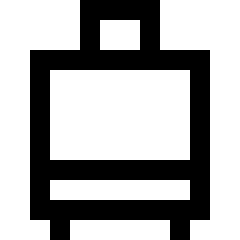 Suitcase Rolling Icon from Sharp Line Set