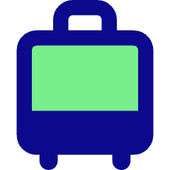 Suitcase Rolling Icon from Core Pop Set