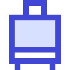 Suitcase Rolling Icon from Sharp Duo Set