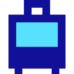 Suitcase Rolling Icon from Sharp Pop Set