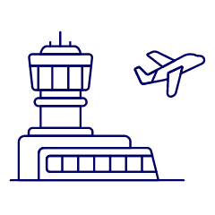 Takeoff Flight Illustration from UX Line Set