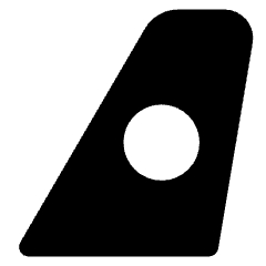 Travel Airlines Icon from Core Solid Set