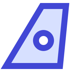 Travel Airlines Icon from Sharp Duo Set