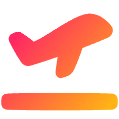 Take Off Icon from Plump Gradient Set