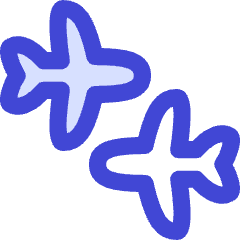 Travel Connecting Airports Icon from Flex Duo Set