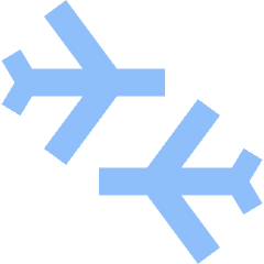 Travel Connecting Airports Icon from Sharp Flat Set