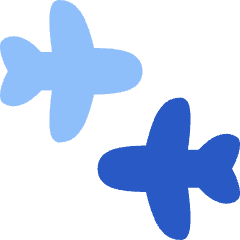 Travel Connecting Airports Icon from Flex Flat Set
