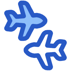 Travel Connecting Airports Icon from Plump Duo Set