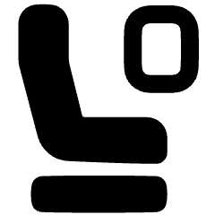 Travel Flight Class Icon from Plump Solid Set