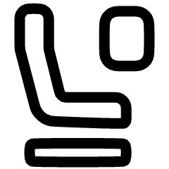 Travel Flight Class Icon from Plump Line Set