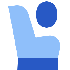 Travel Flight Class Icon from Sharp Flat Set