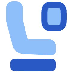 Travel Flight Class Icon from Plump Flat Set