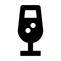 Drink Champagne Glass Icon from Nova Solid Set