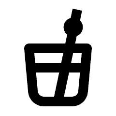 Drink Mixer Glass Olive Icon from Nova Line Icons Set