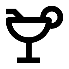 Drink Mixer Glass Wedge Lime Round Icon from Nova Line Icons Set