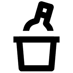 Drink Wine Chill Bucket Icon from Nova Line Icons Set