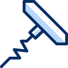 Bottle Opener Wine 2 Icon from Cyber Duotone Set