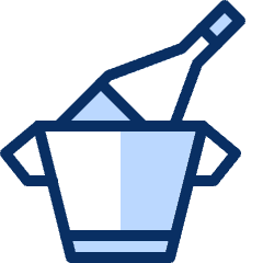 Champagne Bottle Chill Icon from Cyber Duotone Set