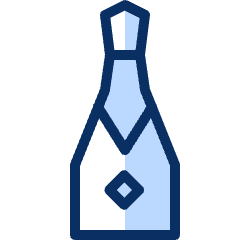 Champagne Bottle Icon from Cyber Duotone Set