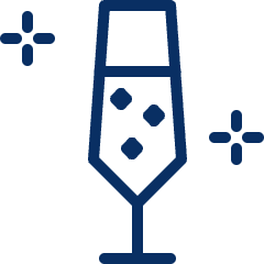 Champagne Glass Icon from Cyber Line Set