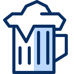 Glass Beer 1 Icon from Cyber Duotone Set