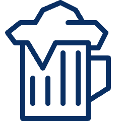 Glass Beer 1 Icon from Cyber Line Set