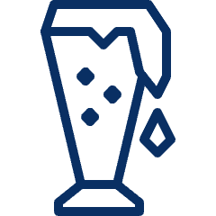 Glass Beer 2 Icon from Cyber Line Set
